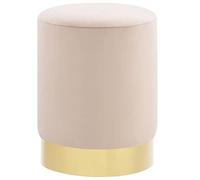ShGaxin Tabouret Abricot et Or en Velours,Tabouret,Tabouret pour la maison,Meuble-249836
