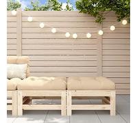 ShGaxin Tabourets de jardin avec coussins 2 unités en bois massif de pin, meuble extérieur, terrasse, tabouret extérieur, tabouret haut, meuble bar 825695