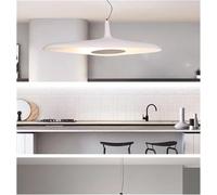 SHGDAIO PendantLight, Suspension Italienne Lumière Irrégulière Design Noir et Blanc Résine Suspension Salon Salle à Manger Lampes de Table(Couleur:Blanc,Taille:L60cm)