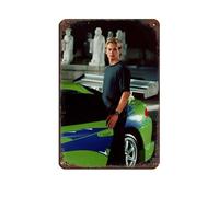 SHGJE Poster de film Fast And Furious - En métal - Décoration murale - 20 x 30 cm