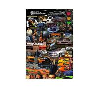 SHGJE Poster du film Fast And Furious sur toile sans cadre 30 x 45 cm