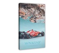 SHGJE Poster sur toile avec pilote de Formule 1 du monde Charles Leclerc (2) - Décoration de chambre à coucher, bureau, chambre - Cadeau - 20 x 30 cm