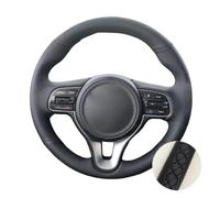 SHGJGH Couvre Volant Housse Volant Voiture Tressée Main Cuir Microfibre Perforé pour Kia pour Sportage 4 pour KX5 2016-2019 Protecteur Volant(Noir)