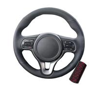 SHGJGH Couvre Volant Housse Volant Voiture Tressée Main Cuir Microfibre Perforé pour Kia pour Sportage 4 pour KX5 2016-2019 Protecteur Volant(Rouge)