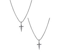 shgsgWK Collier Anime pour homme, collier chaîne de jugement, pendentif pour homme, cadeau pour les amateurs d'anime, Medium, Métal, Pas de gemme