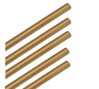 SHGUOMSC Boulon À Vis Goujon Fileté Double Extrémité, Pas De 5pc 250mm Long Tige en Laiton Filetage Métrique Goujons M2 .5 M3 M4 M5 M6 M8 M10 M12 Écrou d'arbre Complet(M6x250mm)