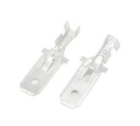 SHGUOMSC Lot de 100/50 cosses à sertir for Automobile, connecteurs mâles en Laiton étamé, Broches d'épissure de 7,8 mm, fiche Quadruple DJ611-7.8B G239(100 Pcs)