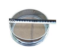 SHGUOMSC Tamis de Test Laboratoire en Acier Inoxydable 304, diamètre 15 cm, Filtre à Mailles métalliques, Nombre varié(Mesh Count 1400)