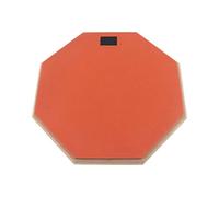 SHGUYUEQ 12 inch Wooden Rubber Dumb Drum Practice Training Drum Pad for Jazz Drums Exercise with 3 Colors Optional (Color : Green) (Orange)