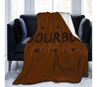 shgwehh Couverture en micro polaire super douce au chocolat bourbon biscuit, convient pour les couvertures de canapé pour adultes et enfants, couvertures de lit 152,4 x 127 cm