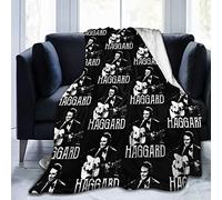shgwehh Couverture super douce en micro-polaire Merle Haggard - Convient pour les couvertures de canapé pour adultes et enfants, couvertures de lit 203,2 cm x 152,4 cm