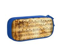 shgwehh Trousse à crayons avec impression notes de musique - Organisez vos articles de papeterie avec élégance, bleu, Taille unique, Organiseur de sac