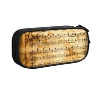 shgwehh Trousse à crayons avec impression notes de musique - Organisez vos articles de papeterie avec élégance, Noir , Taille unique, Organiseur de sac