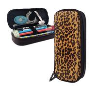 shgwehh Trousse à crayons avec motif de cible de fléchettes - Grande capacité - Trousse à crayons simple - Organisateur de papeterie pour bureau et voyage, Léopard guépard cool, Taille unique,