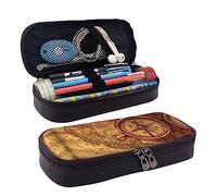 shgwehh Trousse à crayons en cuir de grande capacité, jolie trousse de maquillage en forme de poires de dessin animé pour homme et femme, Loi de la navigation, Taille unique, Organiseur de sac