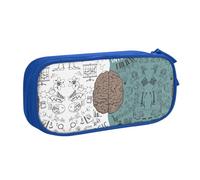 shgwehh Trousse à crayons imprimée avec fonctions cérébrales gauche et droite - Organisez vos articles de papeterie avec élégance, bleu, Taille unique, Organiseur de sac