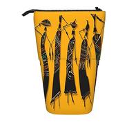 shgwehh Trousse à crayons télescopique, étoile de mer, coquillage, plage, papeterie, trousse de maquillage, sac de papeterie portable pour adolescentes, filles, adultes, Culture africaine créative,