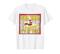 Shh It's My Turn Plateau de Jeu Pouf Professionnel Cornhole T-Shirt