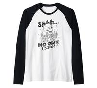 Shh, squelette impertinent Sarcastique Halloween Goth Graphic Manche Raglan