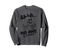 Shh, squelette impertinent Sarcastique Halloween Goth Graphic Sweatshirt
