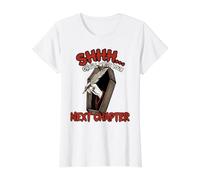 Shh Vampire Writer Bibliothécaire Horreur Halloween T-Shirt Graphique avec Valeur
