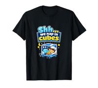 Shh We Nap in Cubes Infirmière Night Shift Design T-Shirt