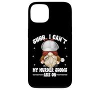 Shhh I Cant My Murder Shows are on True Crime GNOME Graphic Coque pour iPhone 13