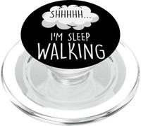 Shhh I Somnambule Sommeil Sommeil Dormeur PopSockets PopGrip pour MagSafe