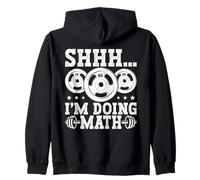 Shhh I'm Doing Math Weight Plate Humor Sweat à Capuche
