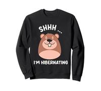 Shhh J'hiberne Sommeil Dormir Hibernation Sweatshirt