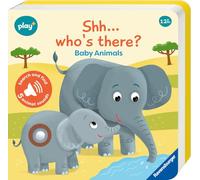 Ravensburger Play+ Infant & Toddler - Shhh…Who's there? Baby Animals My First Seek and Find Sound Book: Search and find
