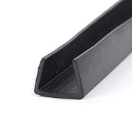SHHMA Caoutchouc Profil U Joint De Protection Une Variété De Spécifications Au Choix, Noir,20mm x 15mm,Length:5m