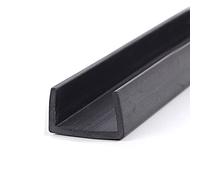 SHHMA Caoutchouc Profil U Joint De Protection Une Variété De Spécifications Au Choix, Noir,25mm x 15mm,Length:5m