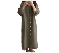 Shi Haut Uni Mi-Longueur Ample Grande Taille, Vert armée., L