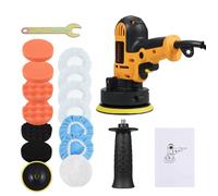 SHI-Kit de Polissage Voiture 15 Pièces - Polisseuse 700W 5' (13cm) Vitesse Variable 600-3700 tr/min - Pour Rénovation Carrosserie,