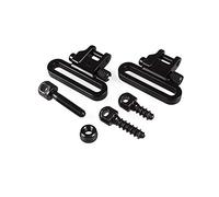 SHI-Y-M-Swivel, 2 Pcs/lot 1.25 '' Sling Pivote avec 3 Pcs Vis Goujons Lourds Sling Swivel Set Noir