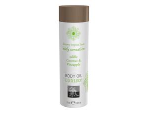 Shiatsu - Huile corporelle de luxe comestible coco et ananas - 75 ml