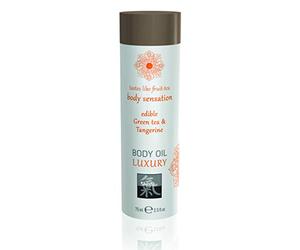 Shiatsu Huile Corporelle de Luxe Comestible Thé Vert/Mandarine