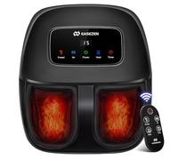 Shiatsu Masseur de pieds électrique avec chaleur, pétrissage profond pour fasciite plantaire, neuropathie, chauffe-pieds, cadeau pour femme, convient à la taille 14