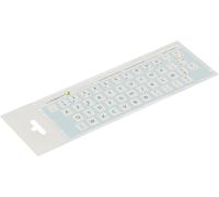 SHIBA-® 11x13 mm - Autocollants français AZERTY - Pour claviers PC et ordinateur portable - Avec stratifié mat résistant aux rayur[2