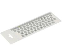 SHIBA-® 11x13 mm - Autocollants français AZERTY - Pour claviers PC et ordinateur portable - Avec stratifié mat résistant aux rayur[2