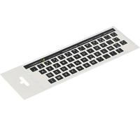 SHIBA-® 12x12 mm - Autocollants français AZERTY - Pour claviers PC et ordinateur portable - Avec stratifié mat résistant aux rayur[2