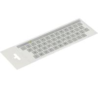 SHIBA-® 14x14 mm - Autocollants français AZERTY - Pour claviers PC et ordinateur portable - Avec stratifié mat résistant aux rayur[2