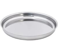 SHIBA-29589 plateau, plateau pour fruit de mer, plateau de fruits de mer inox, grand plat à huître, Acier inoxydable, 34,7 cm, Gri[1