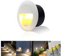 SHIBA-3W Applique Encastré Murale, Lumières d'escalier rond, Blanc chaud applique avec boîte encastrée, 230V eclairage mural alu e[6