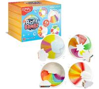 Shiba-4 X Grand Ensemble De Bombes De Bain À Effet Spécial, Nuage Arc-En-Ciel, Fusée, Lune Et Étoiles, Cadeau D'anniversaire Idéal[3