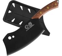 Shiba-7 Inch Kitchen Knife Full Tang Serbian Chef Knives With Knife Guard Butcher Knife Camping Hunting Knife Chopping Knife For M[1