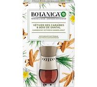 Shiba-Airwick Botanica Désodorisant Maison Diffuseur Electrique + 1 Recharge D'huile Essentielle De Vétiver/Bois De Santal 19 Ml[380