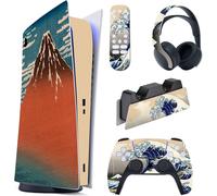 Shiba-Autocollants Skin Pour Ps5 Manette Sticker Vinyle Pour Ps5 Digital Console & Station De Charge & Casque & Télécommande Média[8