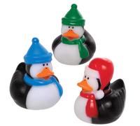 Shiba-Ax449 Canards En Caoutchouc De Manchot - Lot De 6, Jouet De Fantaisie Pour Enfants, Bas Idéal Ou Remplisseur De Sac De Fête [1